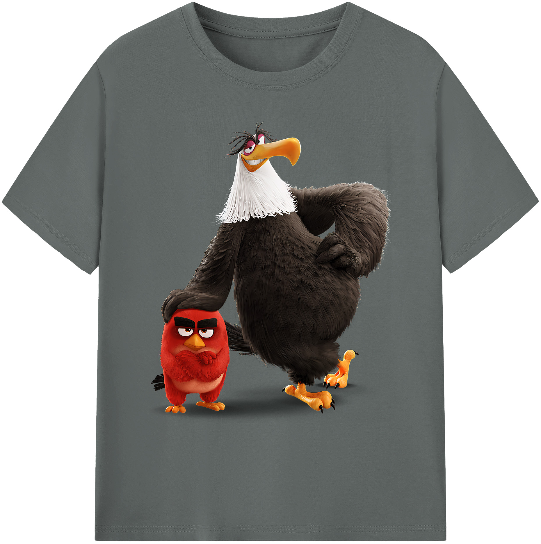 （画像用） Angry Birds アングリーバード 綿100％ メンズ半袖Tシャツ｜肌触りやわらか＆通気性